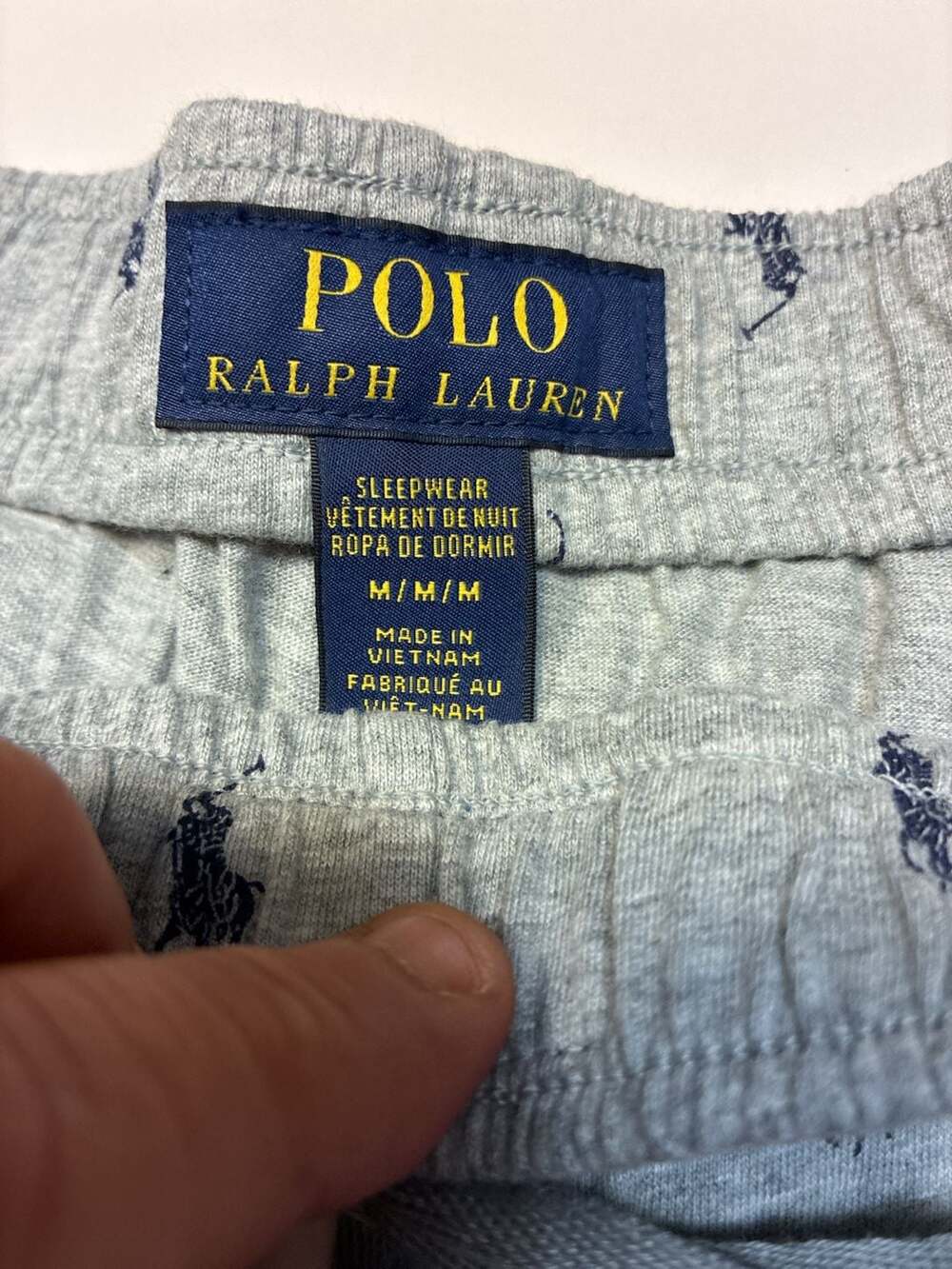 Polo Ralph Lauren Men's Allover Pony Print Jersey Cotton Sleep Shorts - Picture 6 of 6